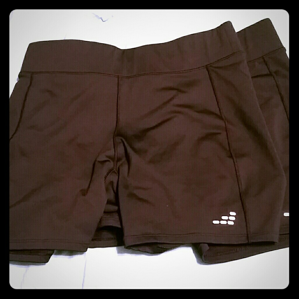 2 pairs of spandex shorts